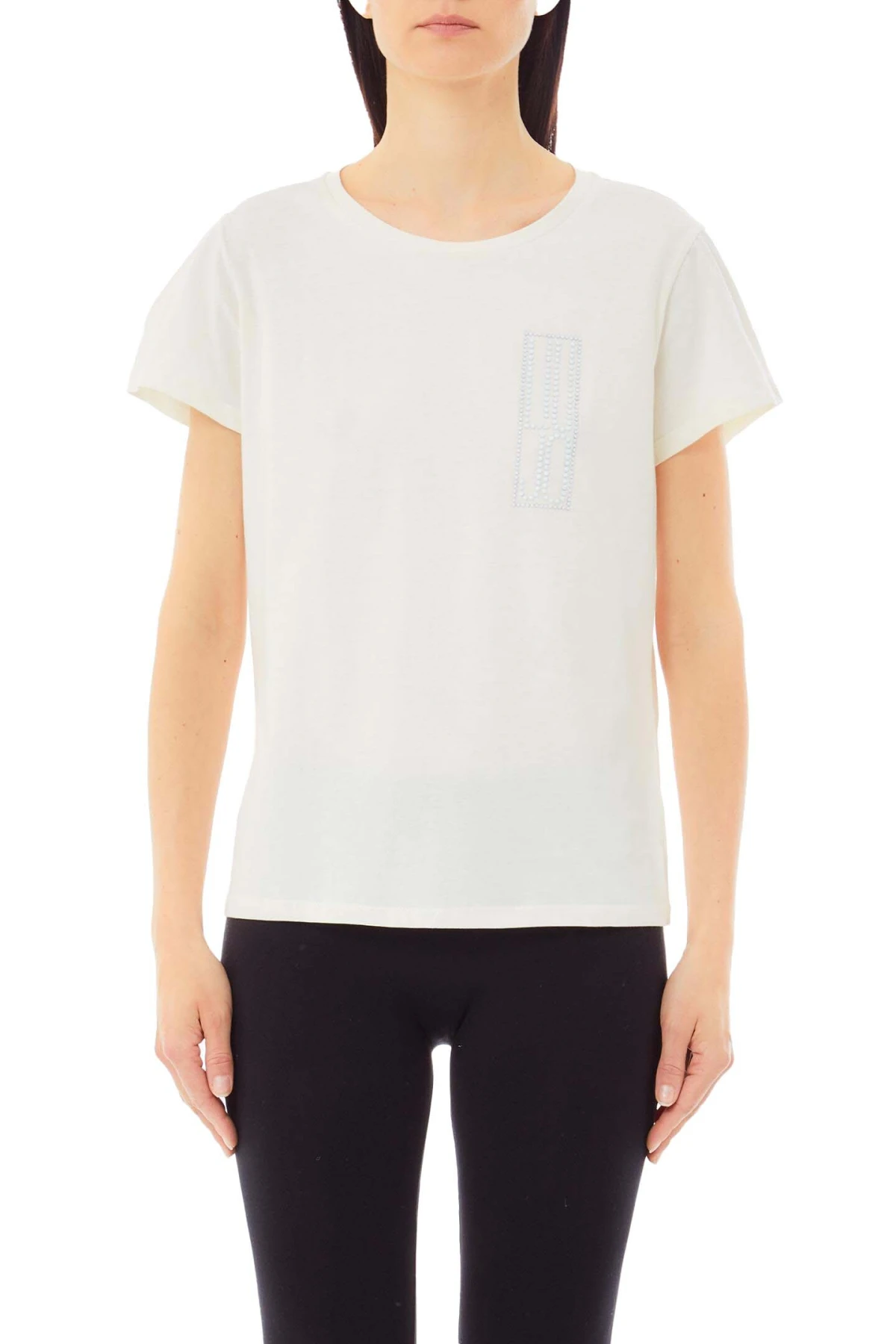  T-shirt with Logo and Gemstones Gallery