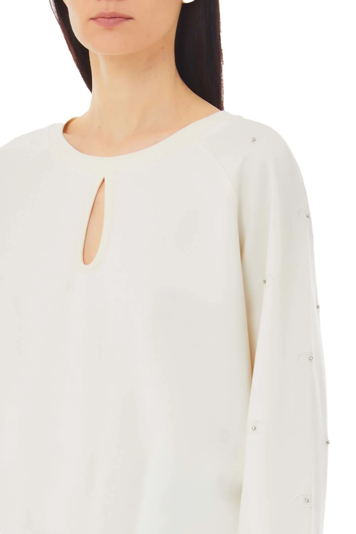 Stretch viscose-blend interlock sweatshirt Gallery