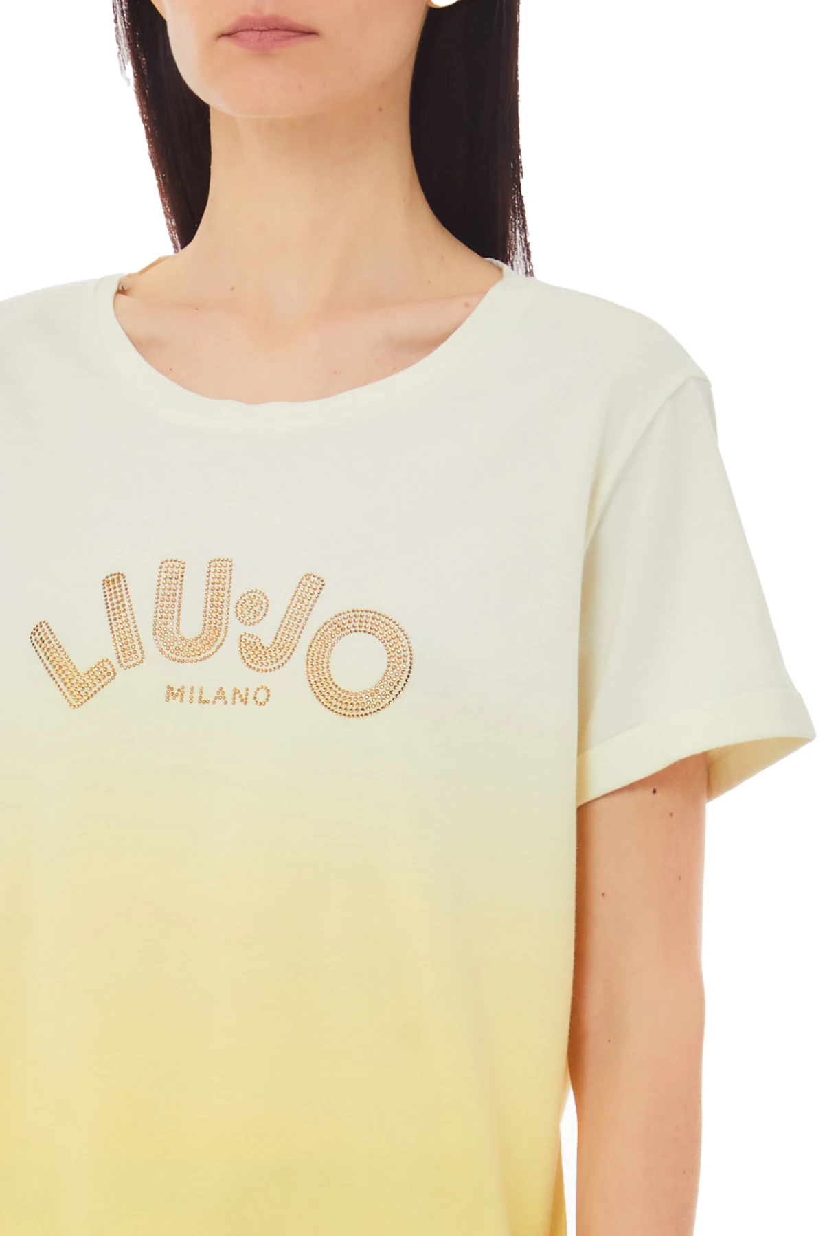 Faded-look cotton jersey T-shirt Gallery