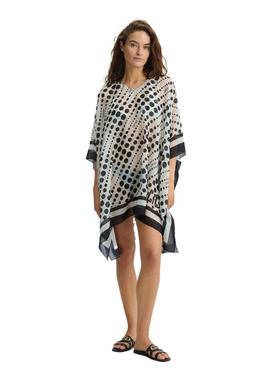 floral print V-neck caftan Gallery