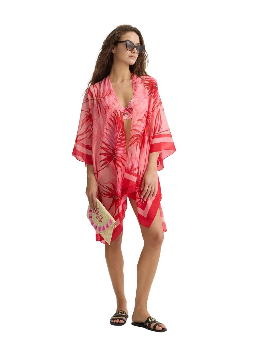 Jeans Print Fluid fabric beach caftan Gallery