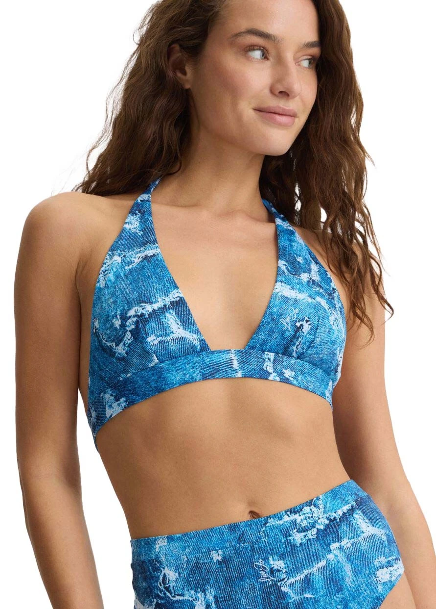 Denim Print SwimSuit Gallery