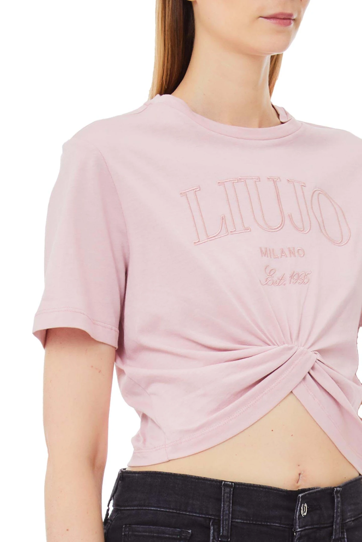 Embroidered logo Crew neck T-shirt Gallery