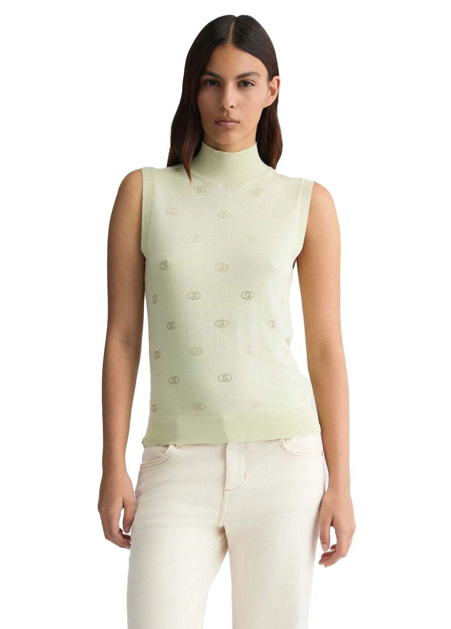 Viscose blend knit top Gallery