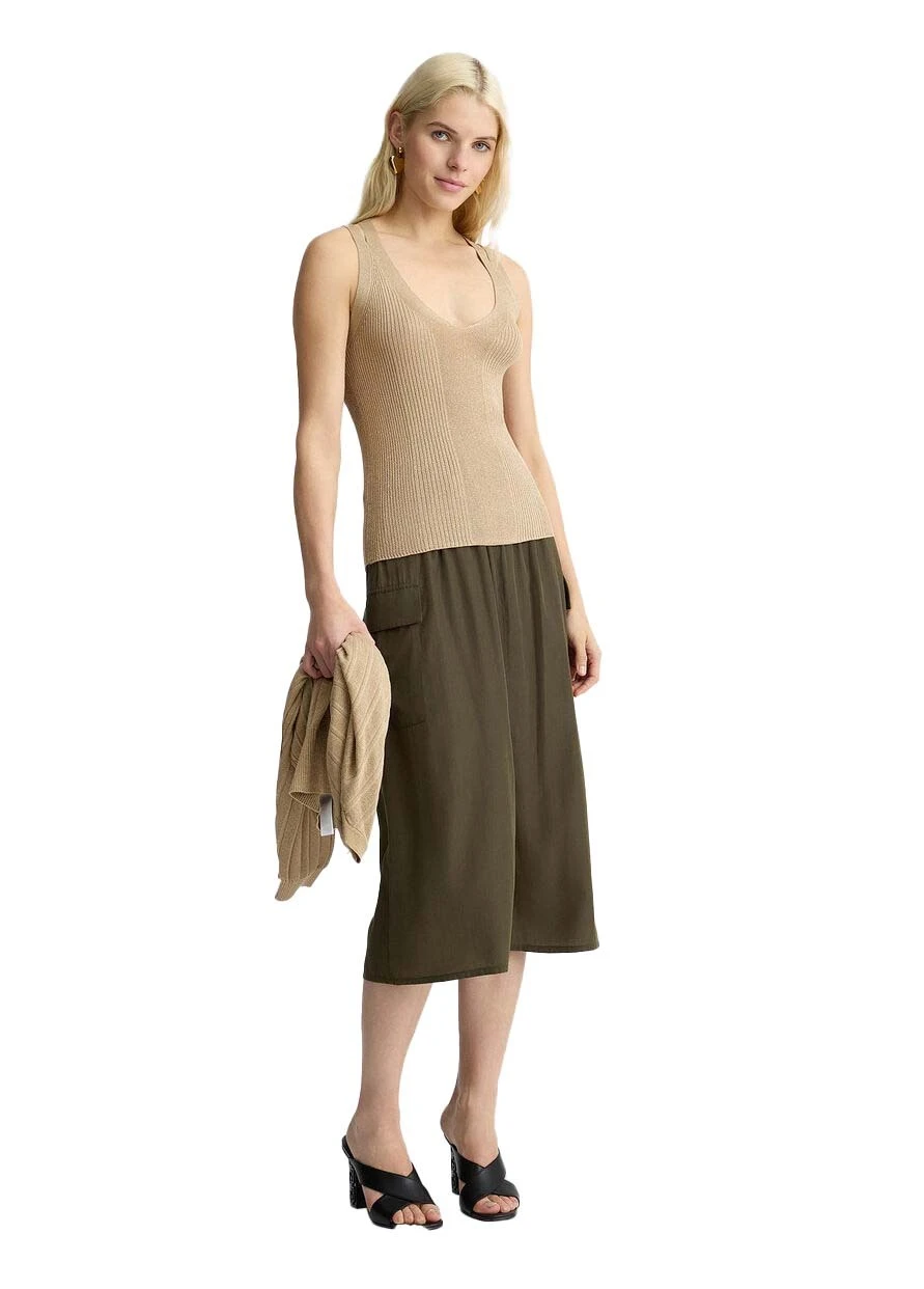 Viscose and lurex blend knit top Gallery