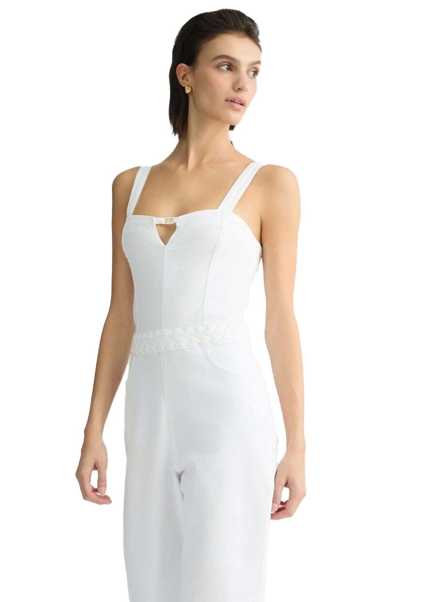 Stretch cotton gabardine jumpsuit Gallery