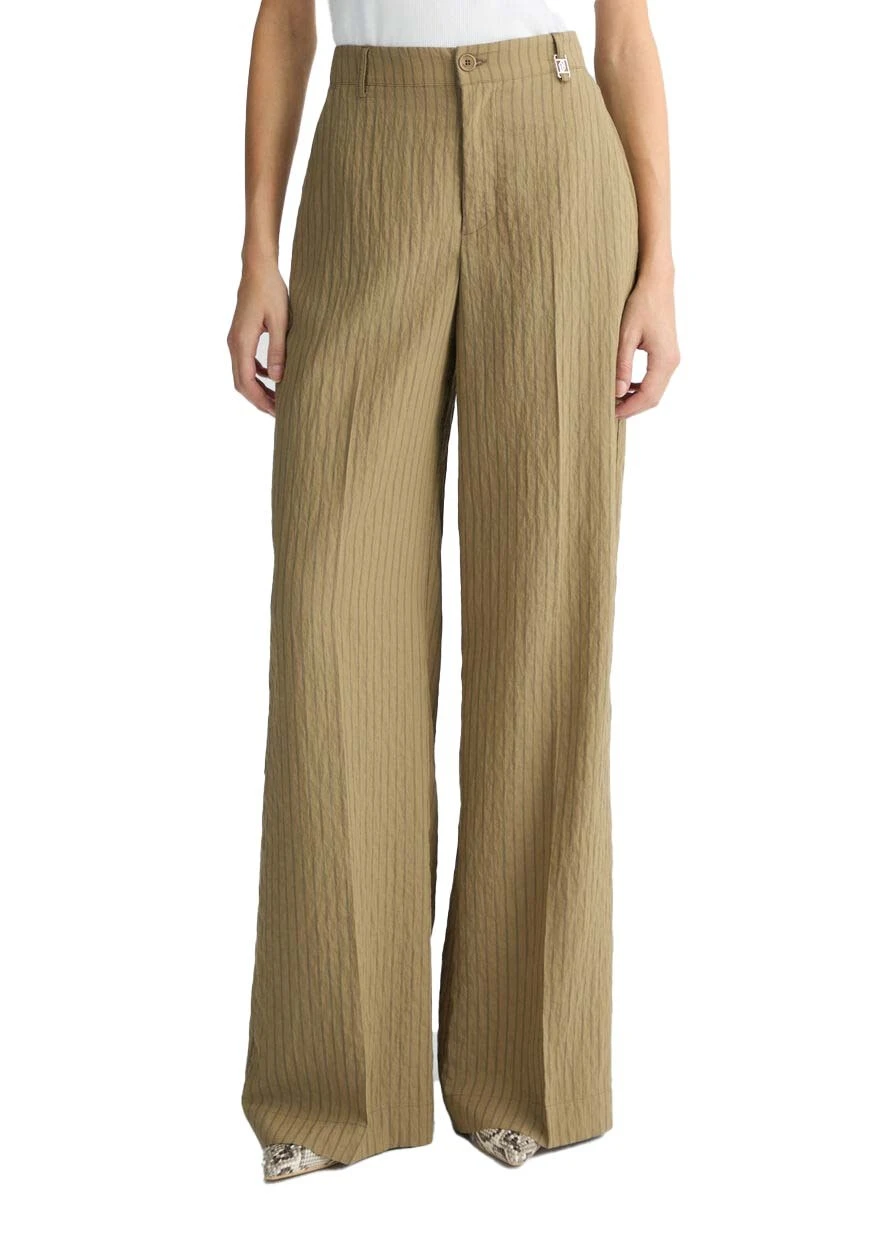 Striped Flared Trousers Gallery