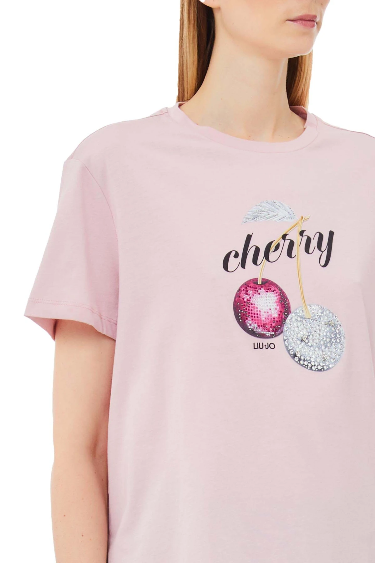 Cherries Print Short Sleeve T0shirt Gallery