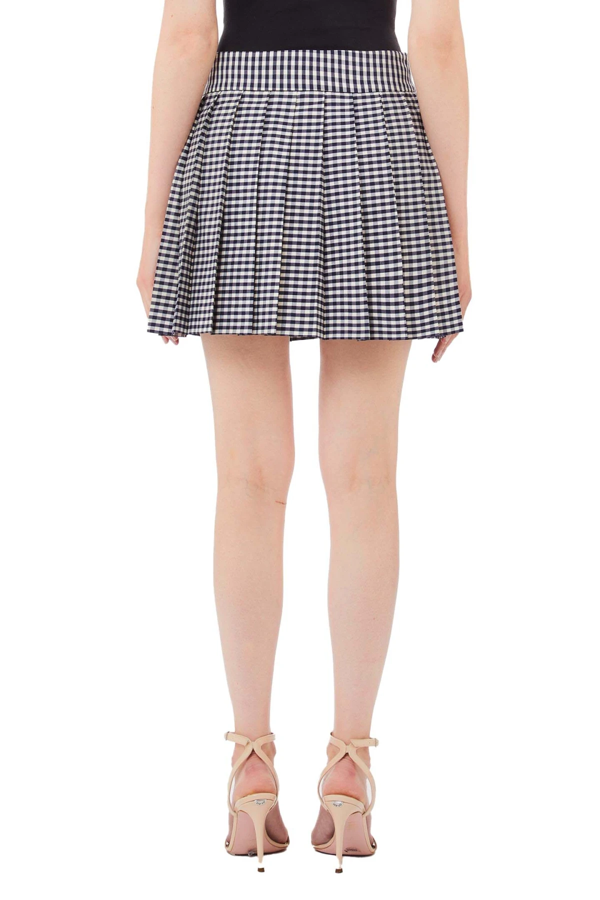 All over check motif Short Skirt Gallery