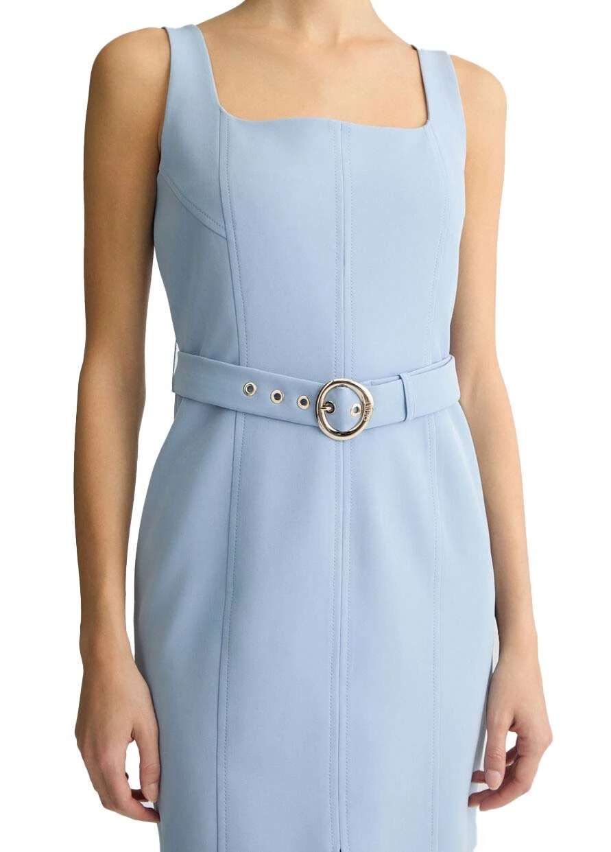 Fitted dress with belt Gallery