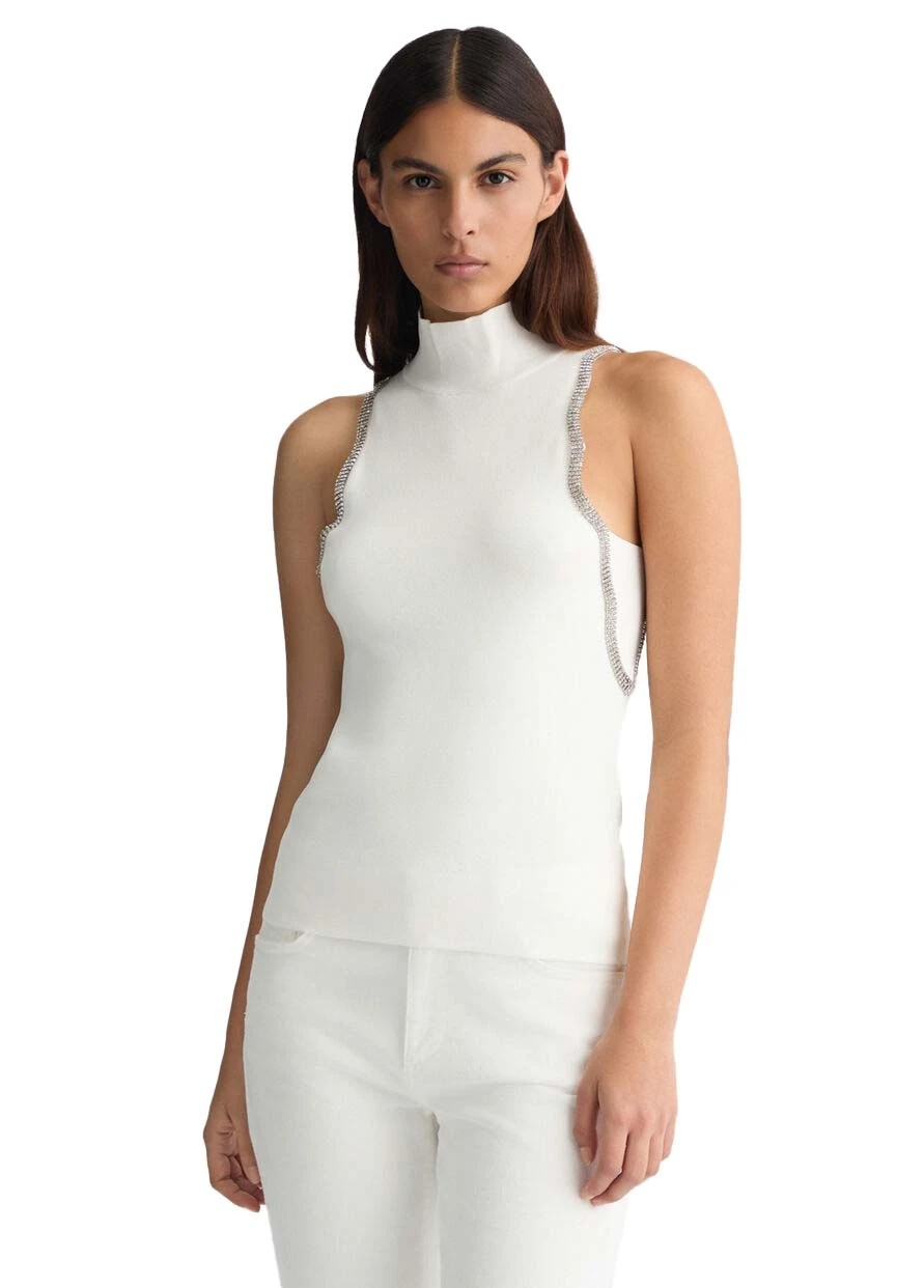 Viscose blend knit top Gallery