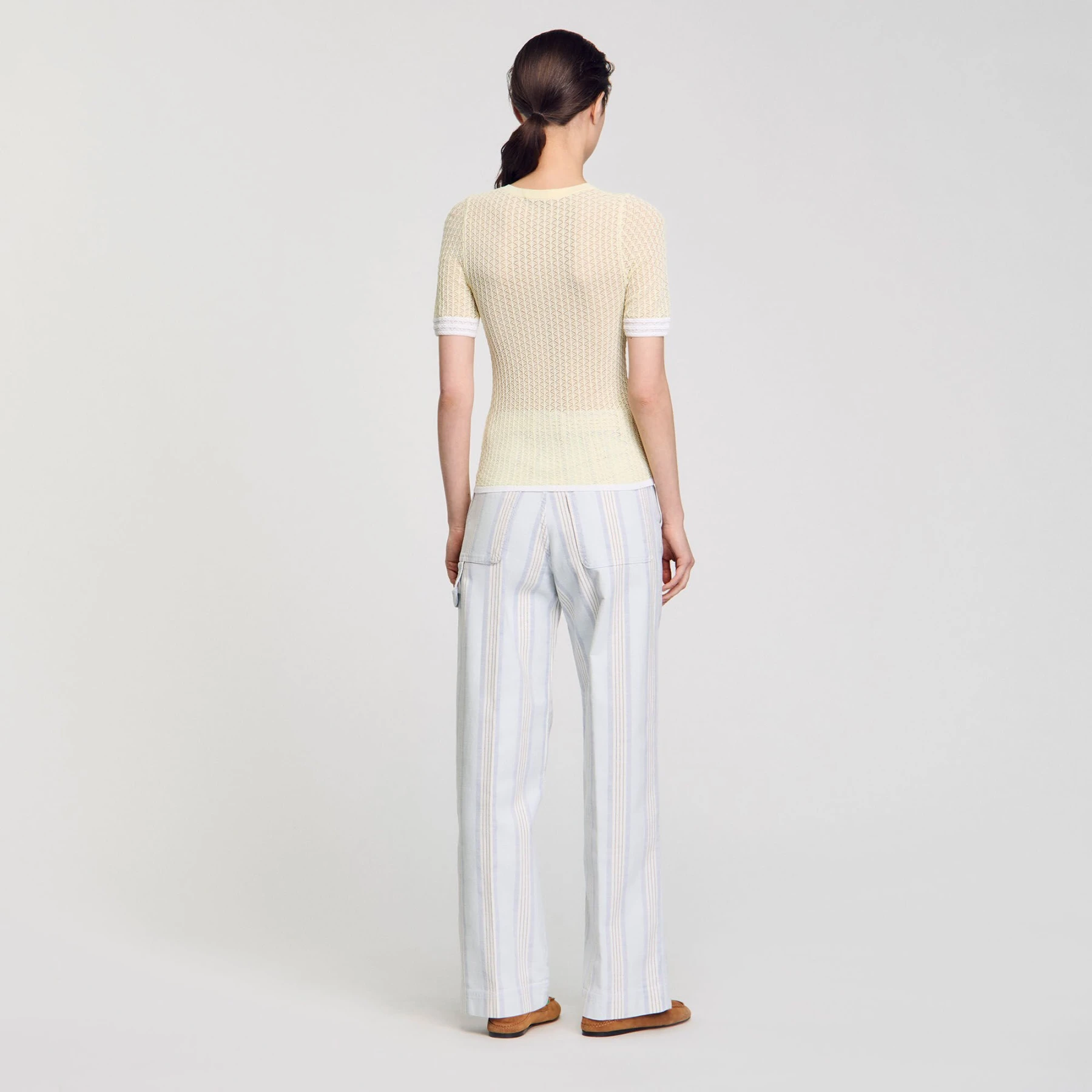 Openwork pointelle knit jumper Gallery