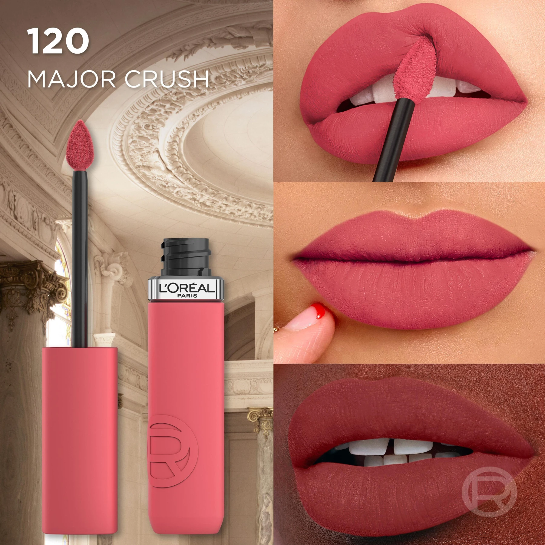 LOréal Paris Infallible Matte Resistance Liquid Lipstick, up to 16 Hour Wear - 120 MAJOR CRUSH Gallery