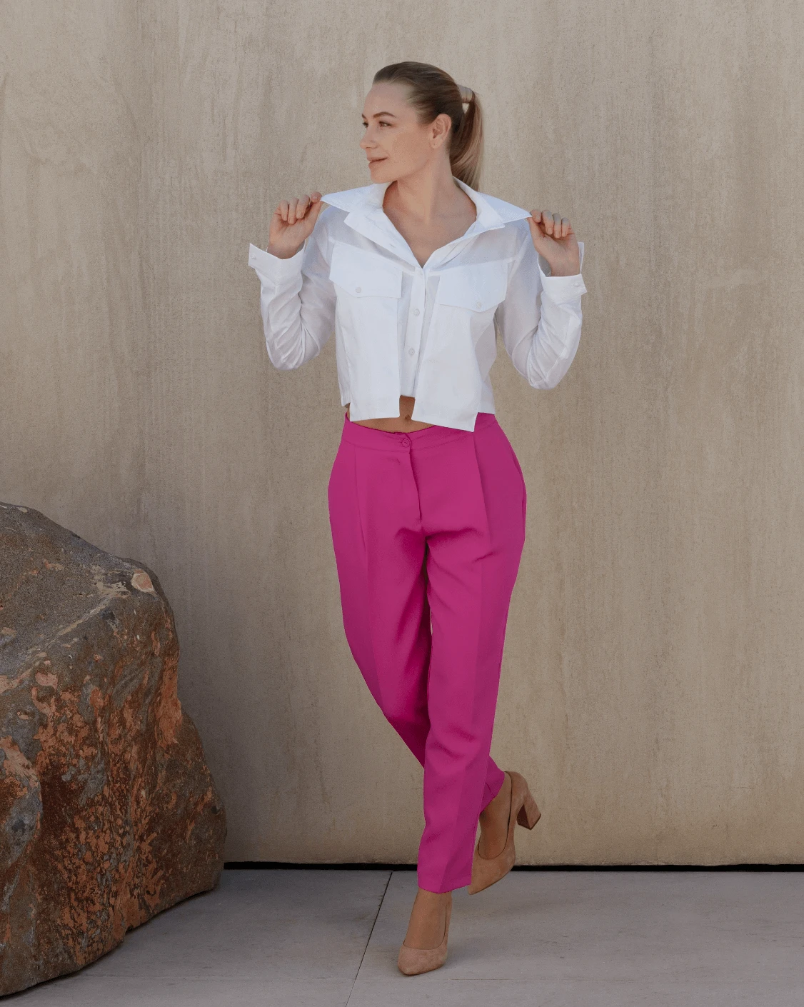 Poplin Crop Shirt Gallery