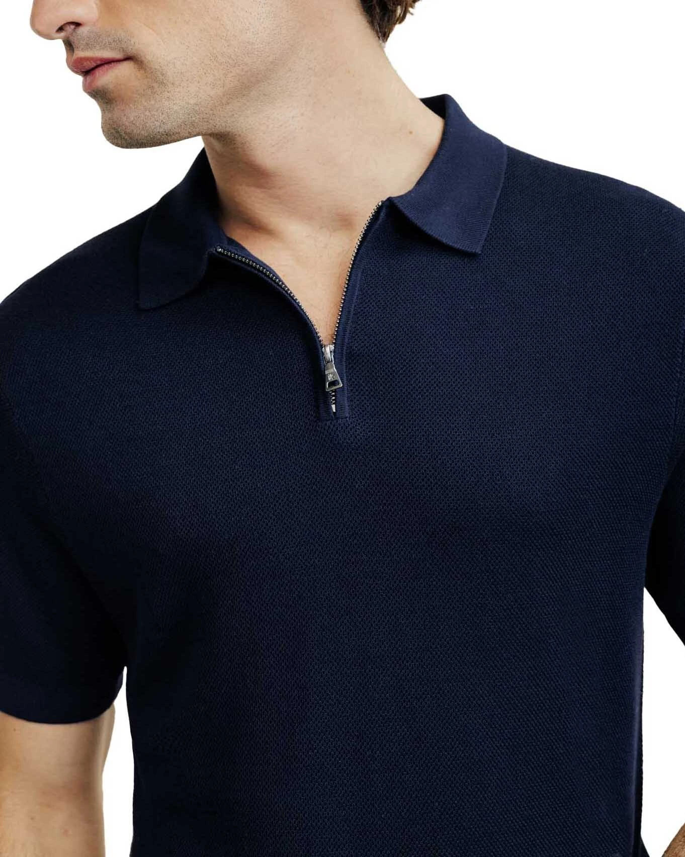 Short Sleeve zip neck Polo Gallery