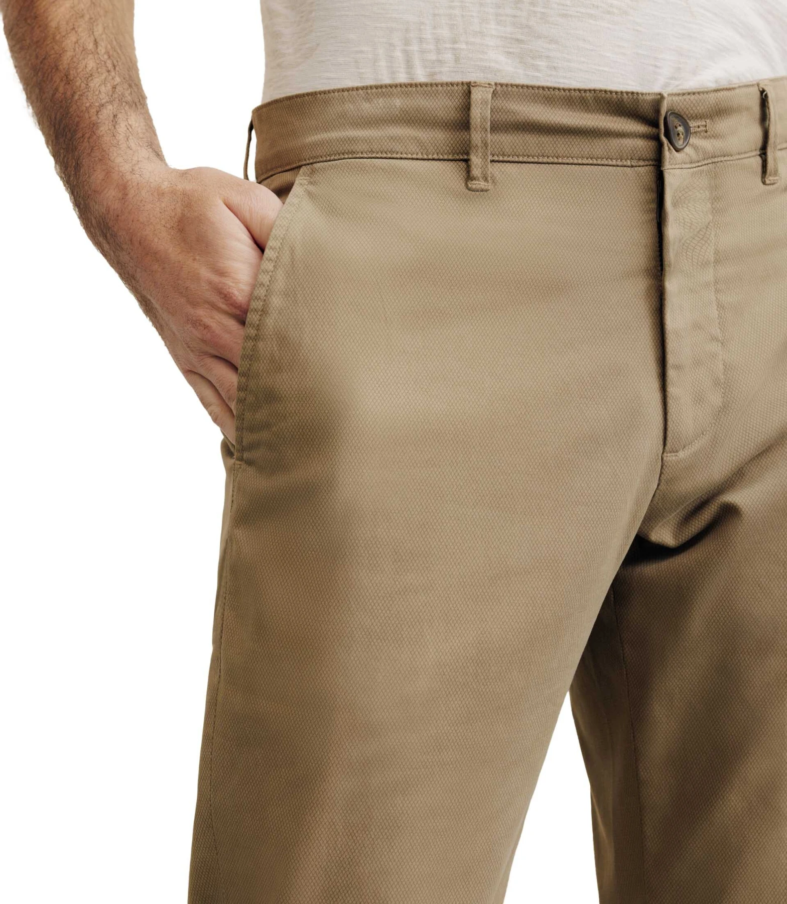 Slim cut Two side front pockets Trousers Gallery