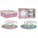 Set 2 porceain cups & saucers  240 ml in gift box Gallery