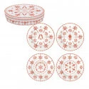 Set 4 Porcelain Dessert Plates Ø 19 Cm In Hat Box Exotic Vibes (Vers.Tangerine) Gallery