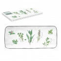 Porcelain serving platter 36x15,5 cm in color box HERBARIUM Gallery