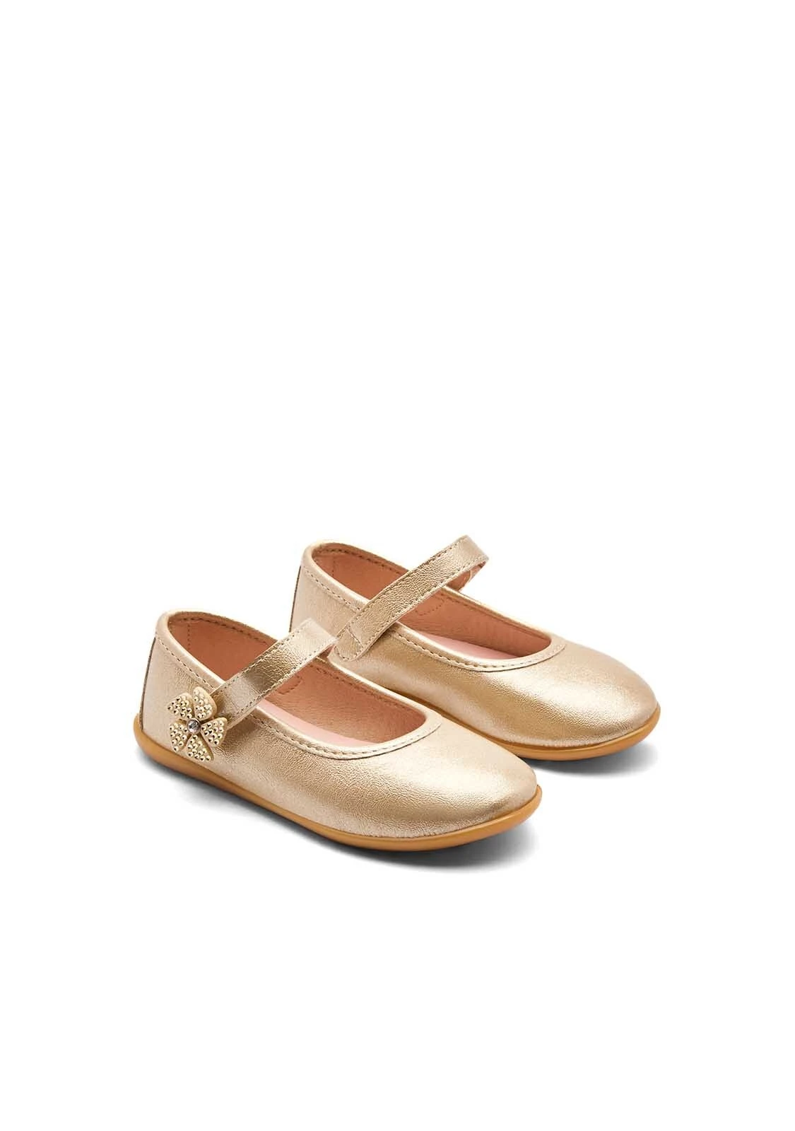 Gold Flower Strip Ballerinas Gallery