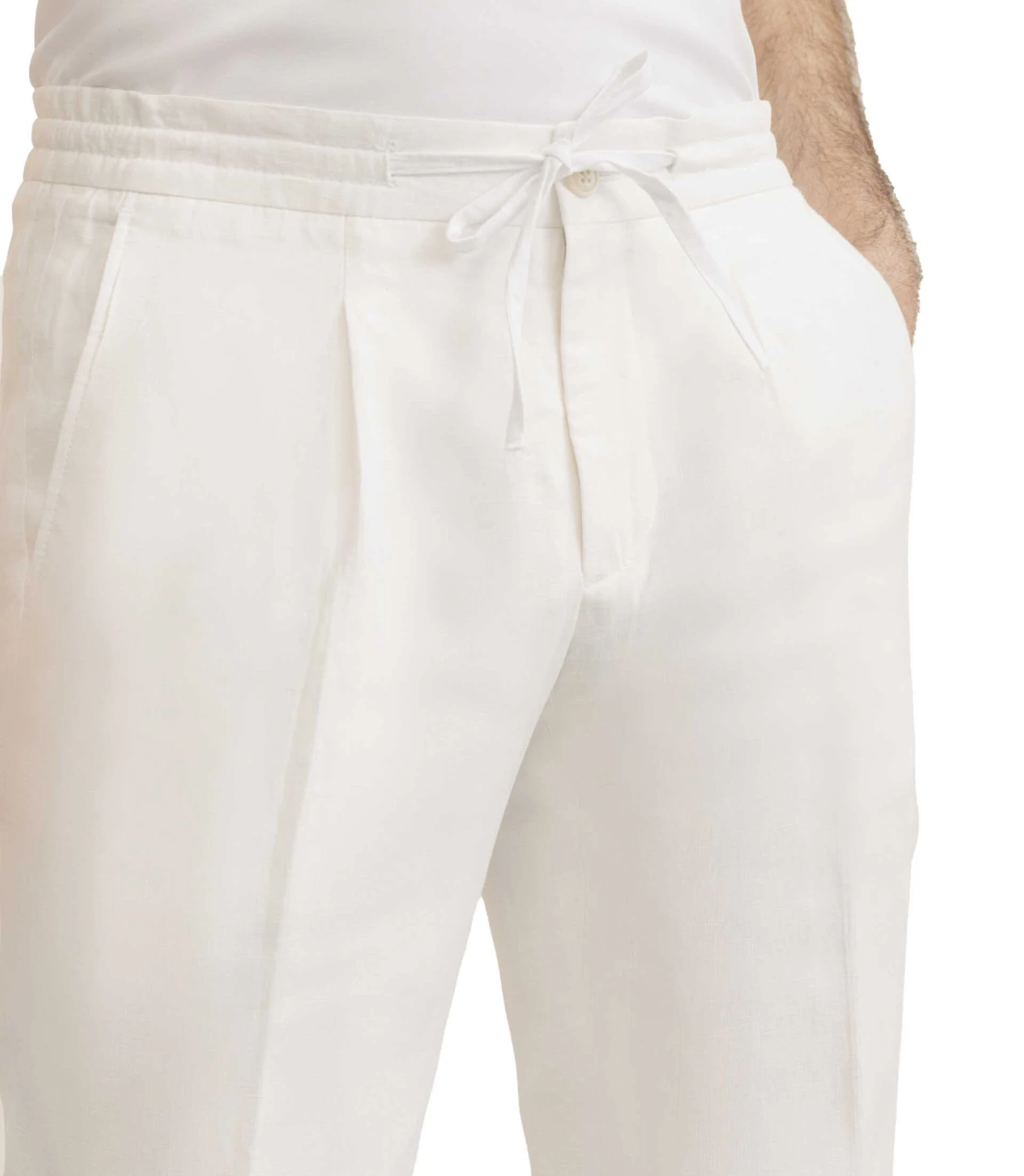  Relaxed Fit Pleated Linen Trousers Gallery
