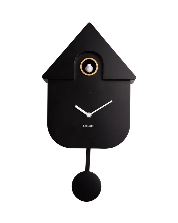 Wall clock Modern Cuckoo ABS black Gallery