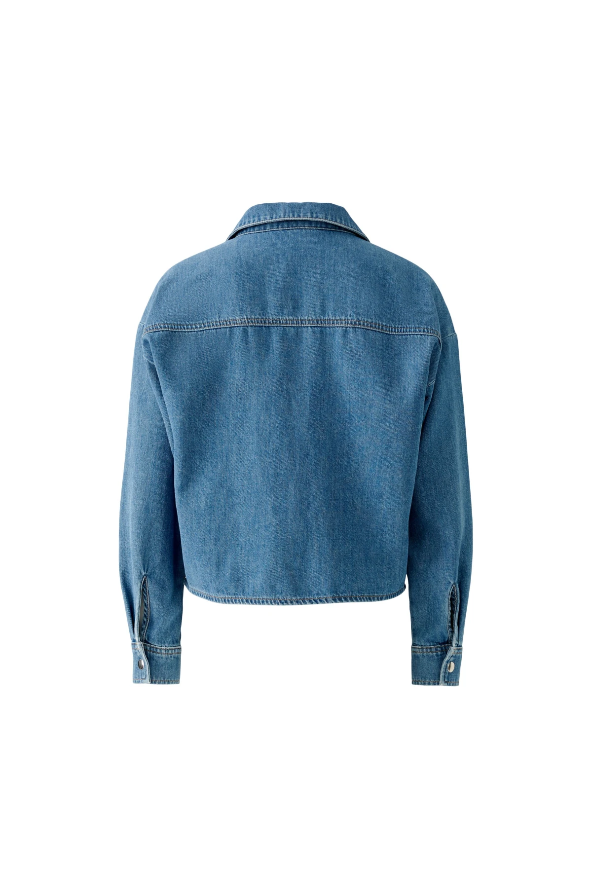 Long Sleeve Denim Blouse Gallery