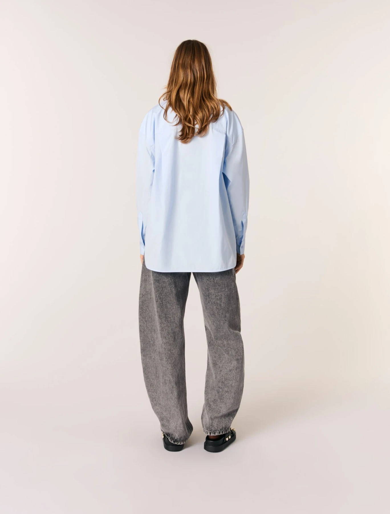 Poplin Shirt with Rhinstone Gallery