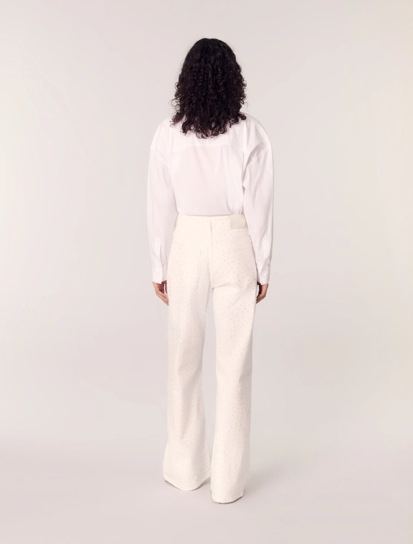 Floral-Appliqué Shirt Gallery