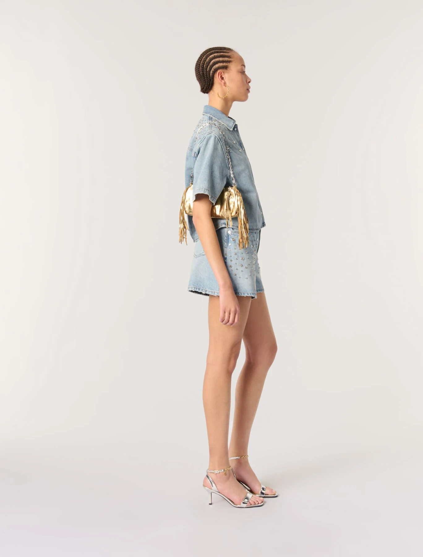 Studded denim shirt
 Gallery