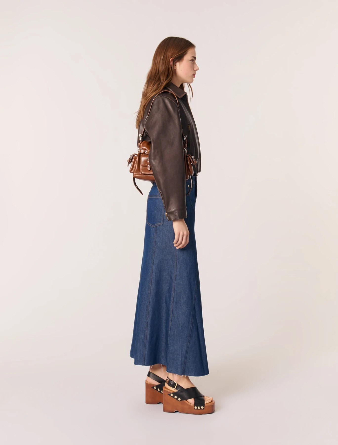Long Denim Skirt Gallery