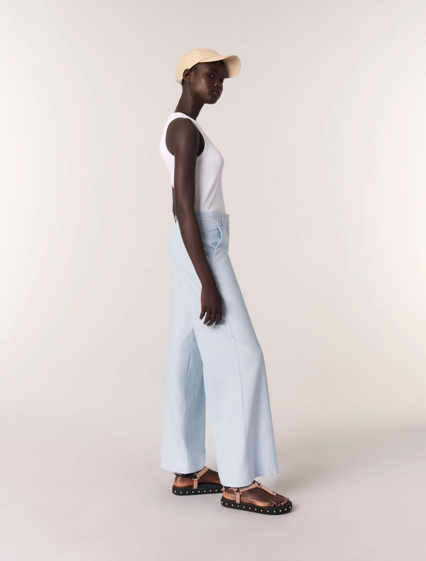 Wide-leg suit trousers
 Gallery