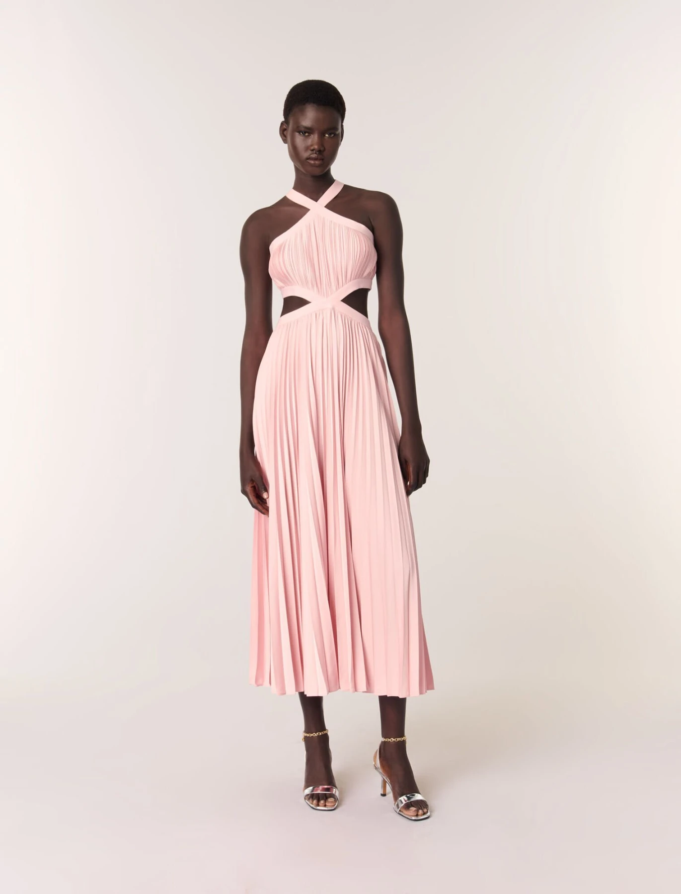 Pleated maxi dress Gallery