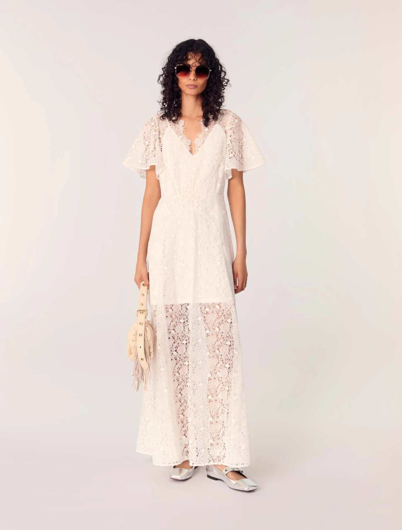 Floral guipure maxi dress Gallery