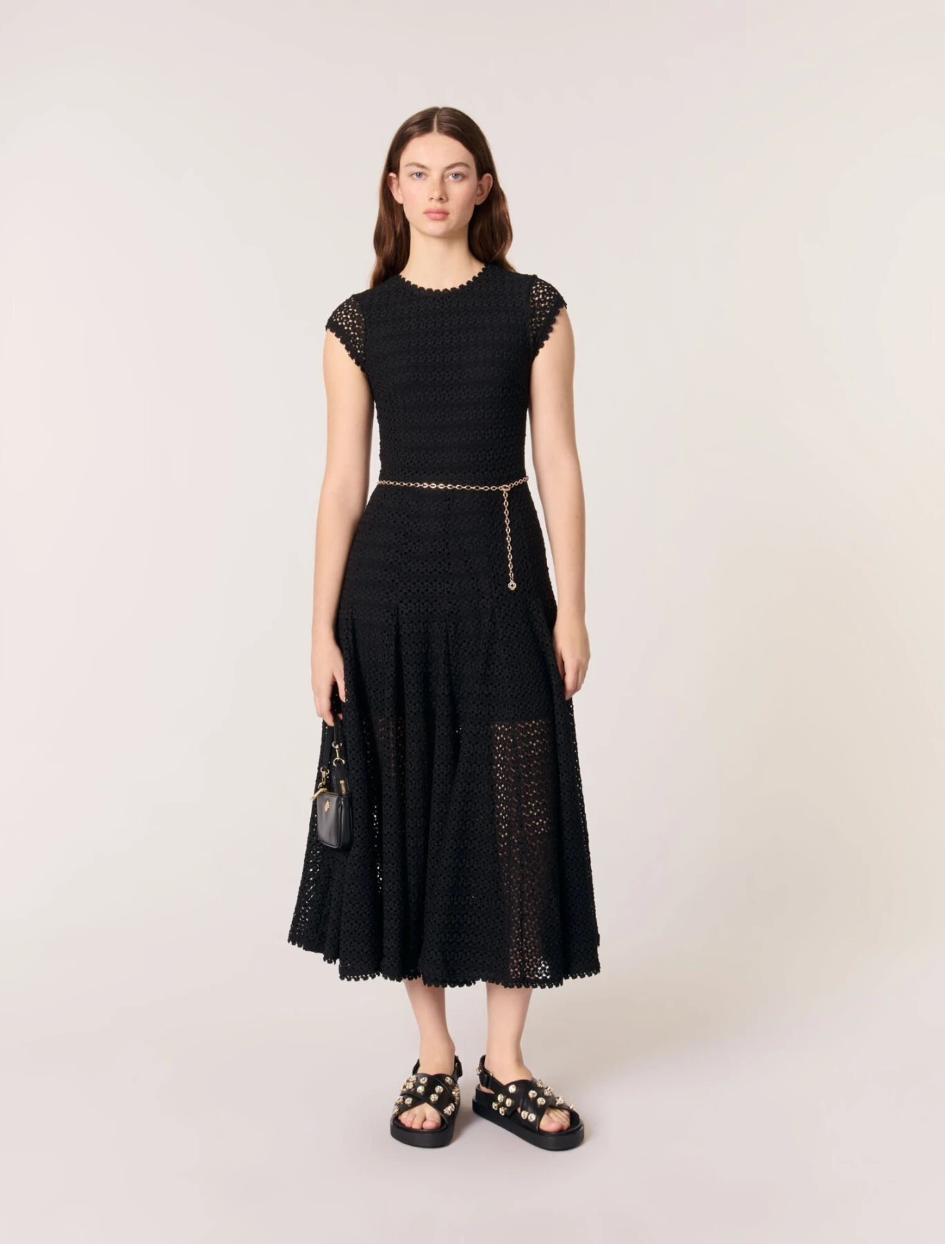 Crochet-knit maxi dress Gallery