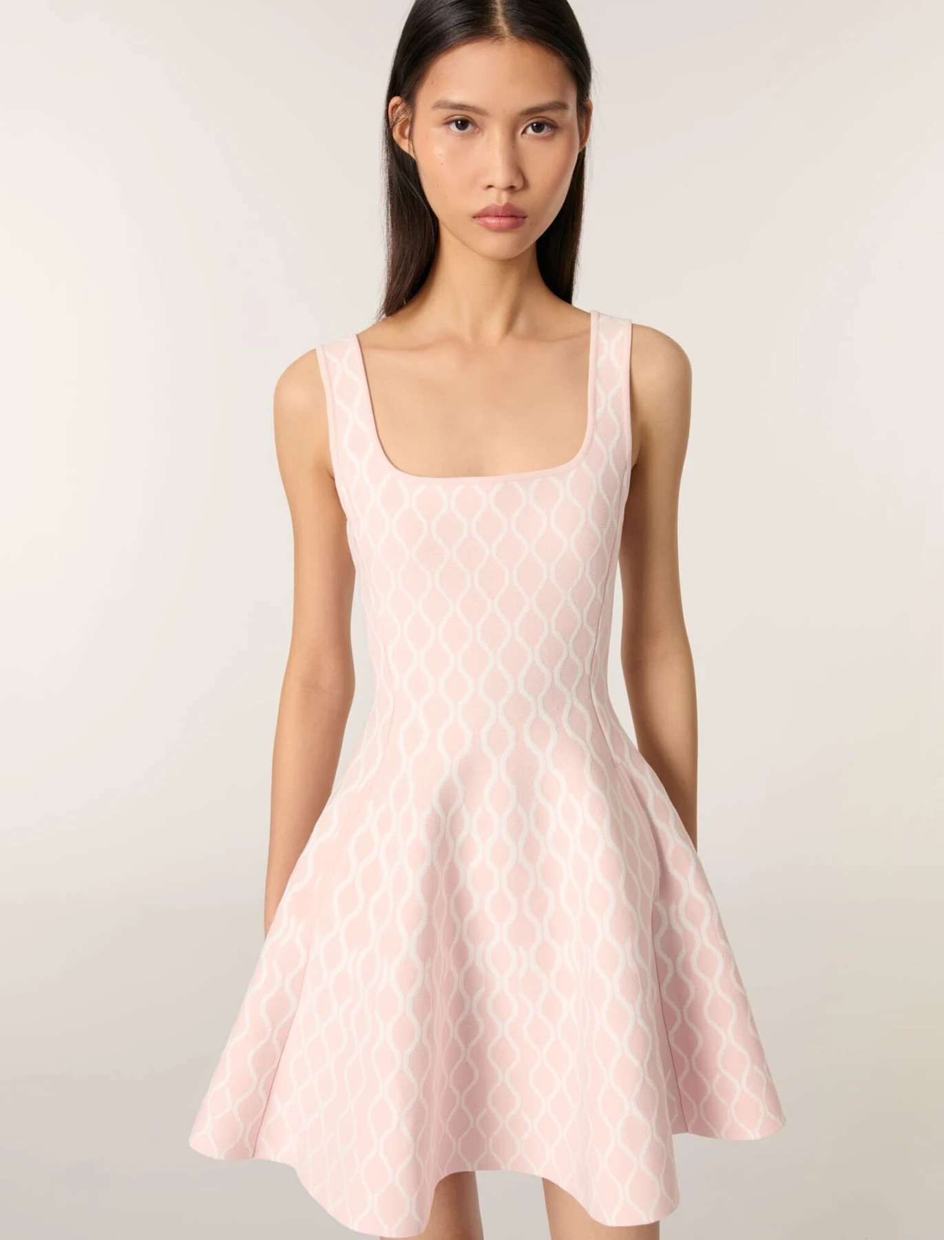 Short Jacuard Knit Dress Gallery