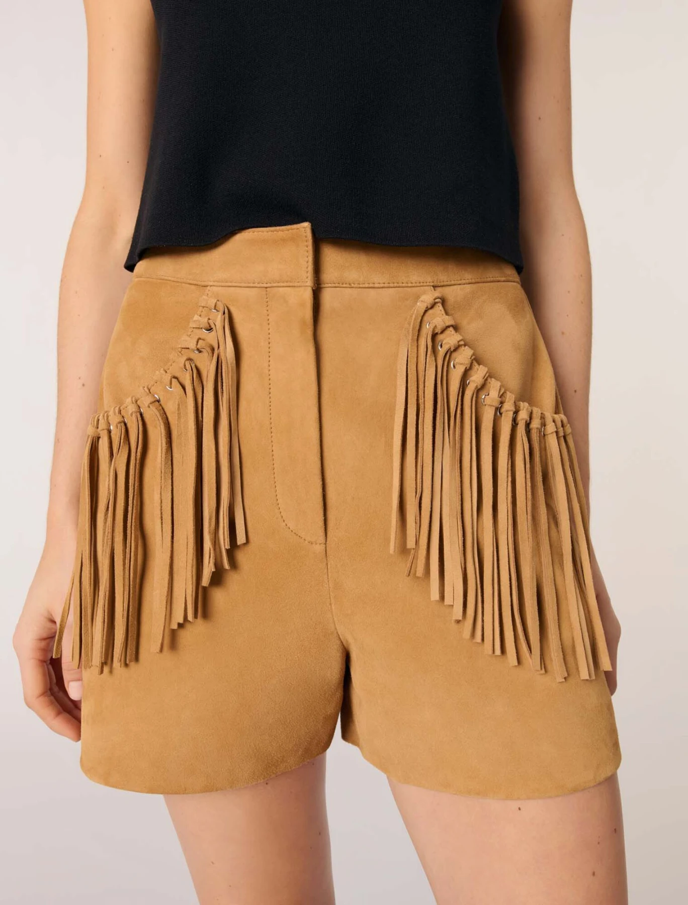 Fringed Suede leather shorts
 Gallery