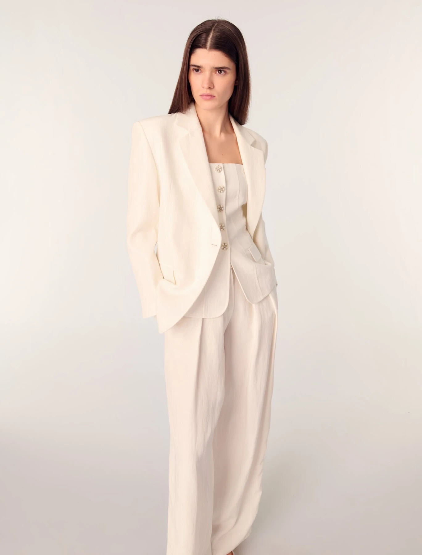 Slub-Textured Blazer Gallery