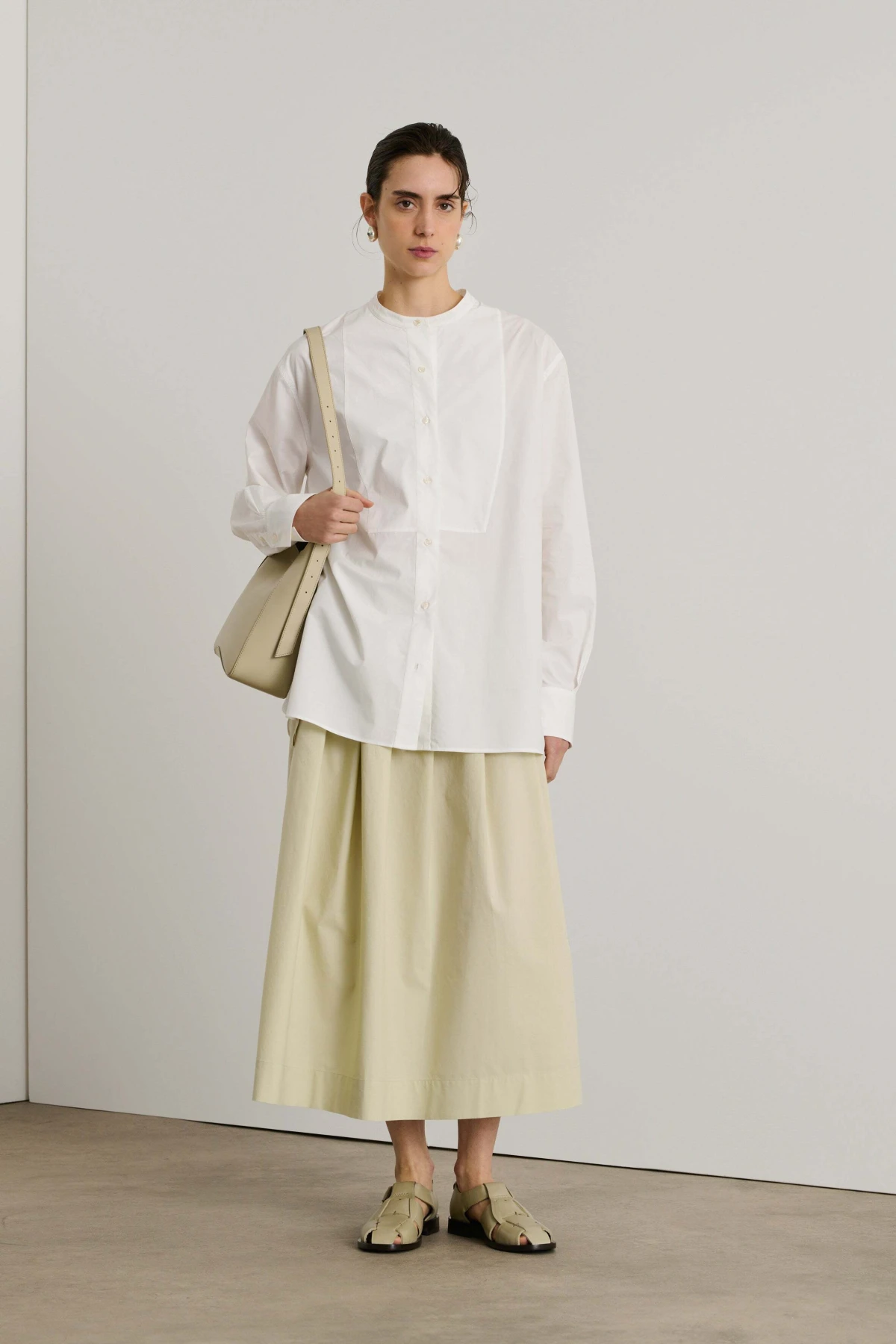 Loose fit cotton poplin shirt Gallery