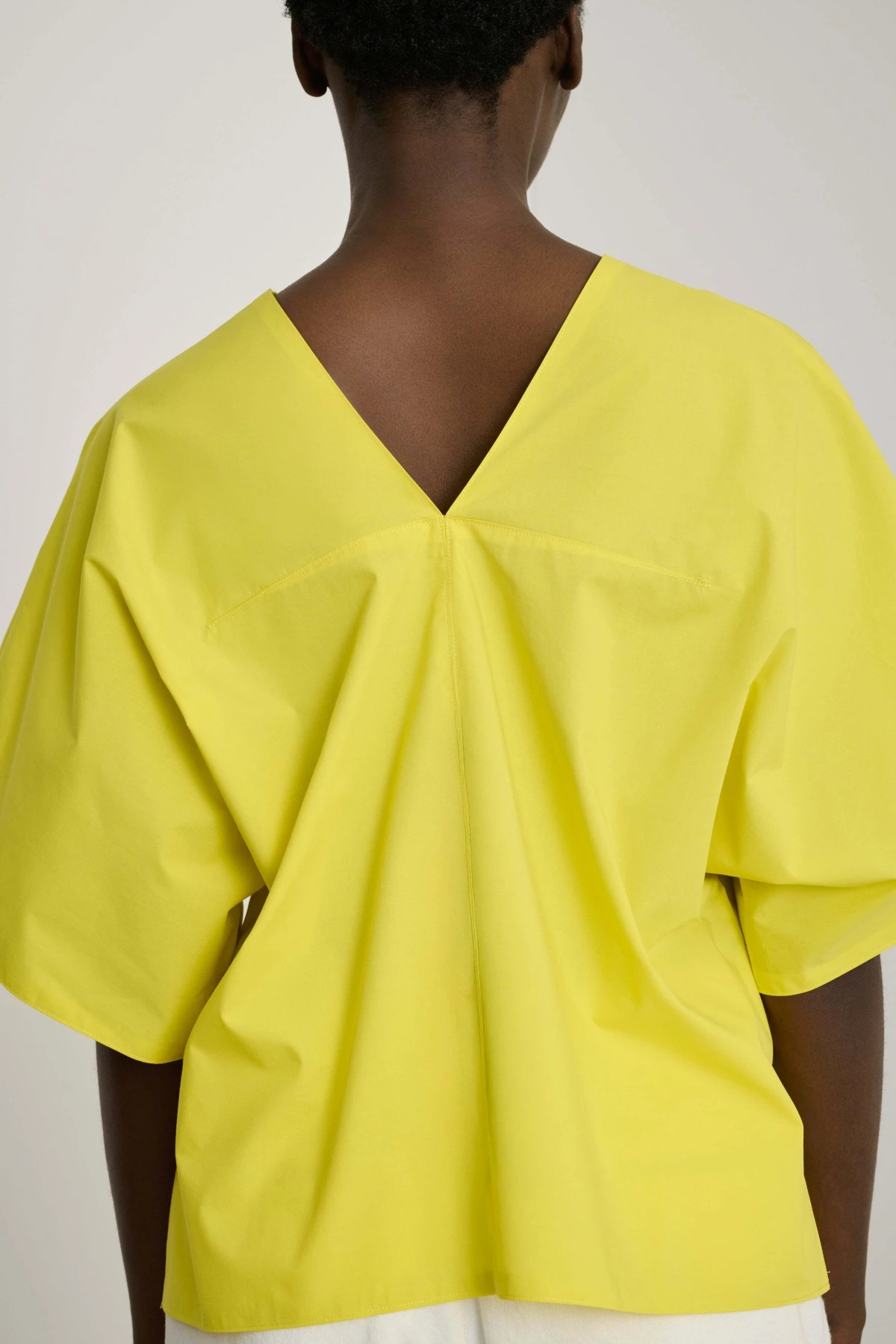 Slate organic cotton poplin blouse Gallery