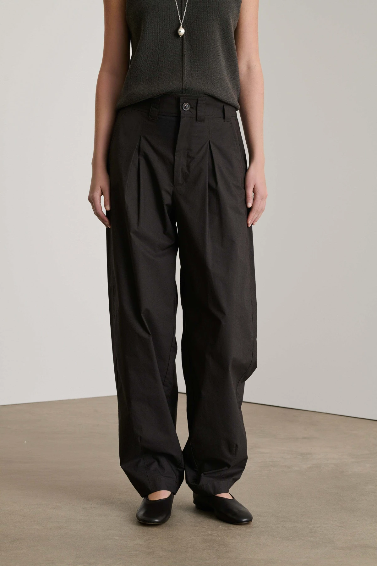 Relaxed fit pleated trousers  Gallery