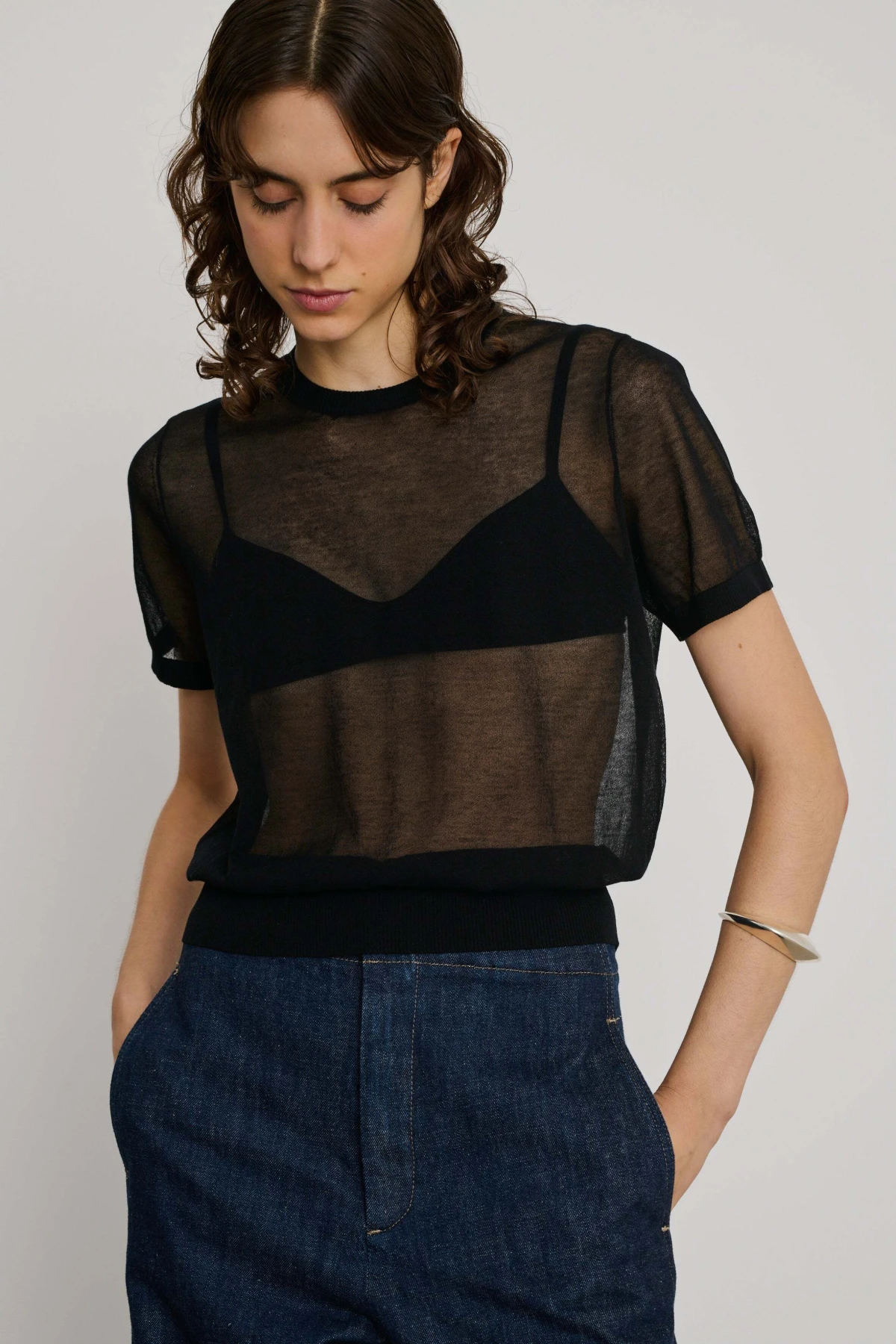 knitted short-sleeved jumper  Gallery