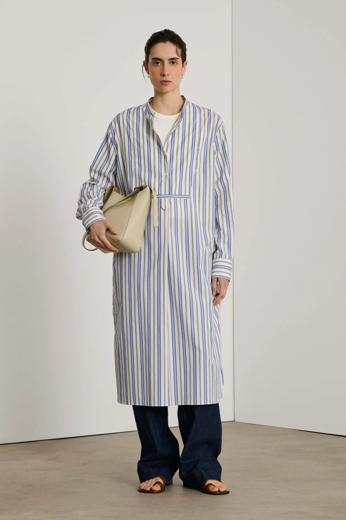 Loose fit  cotton poplin dress Gallery