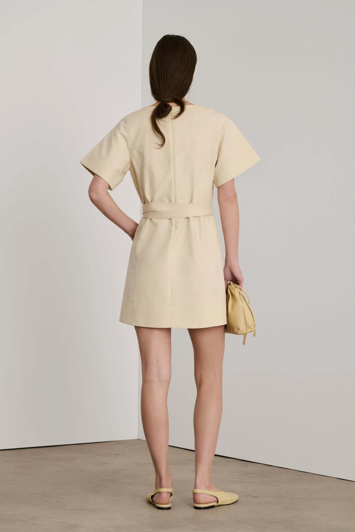Fitted cut mid length dress Gallery