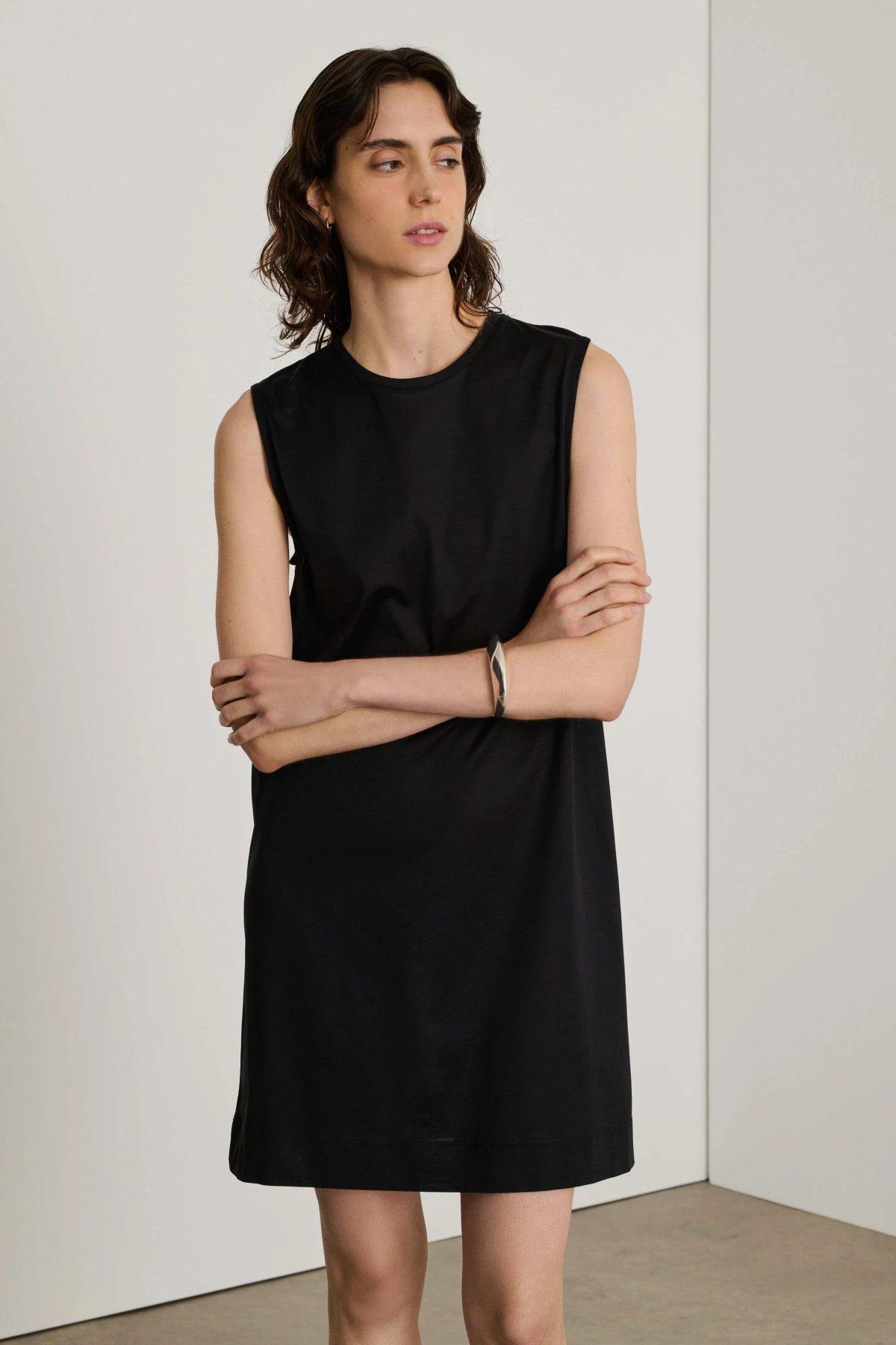 Straight cut Sleeveless Short Dress Gallery