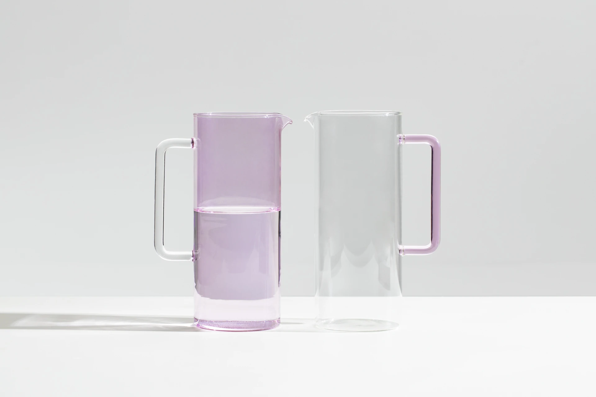 TUBE pink jug clear handle Gallery