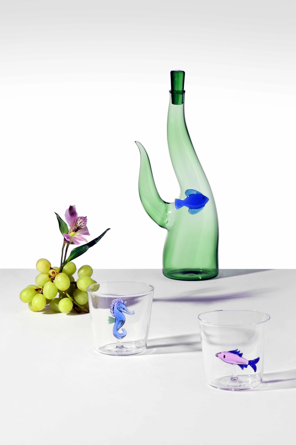 MARINE GARDEN bottle seaweed-blue fish Gallery
