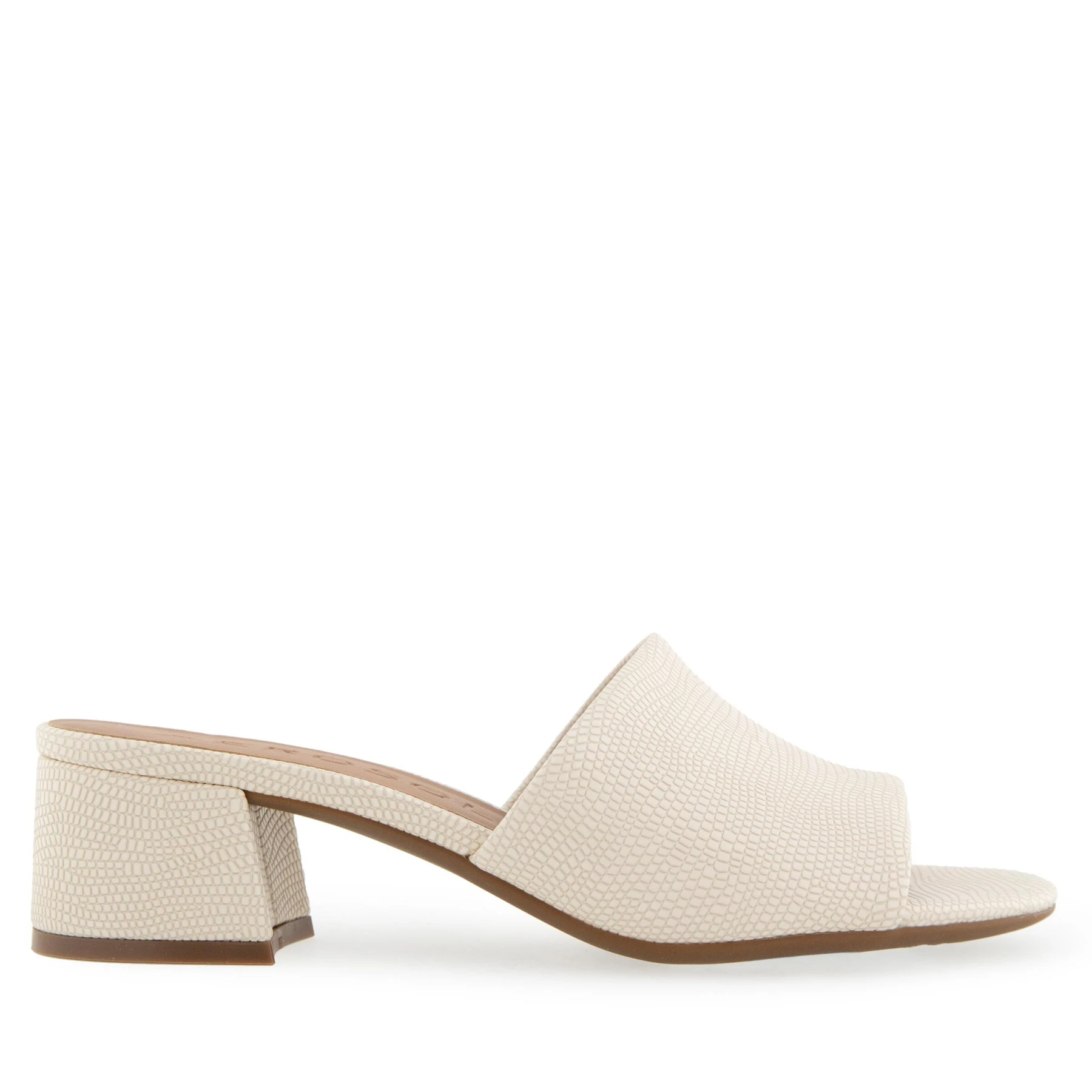 Leather Block Heel Mule Gallery