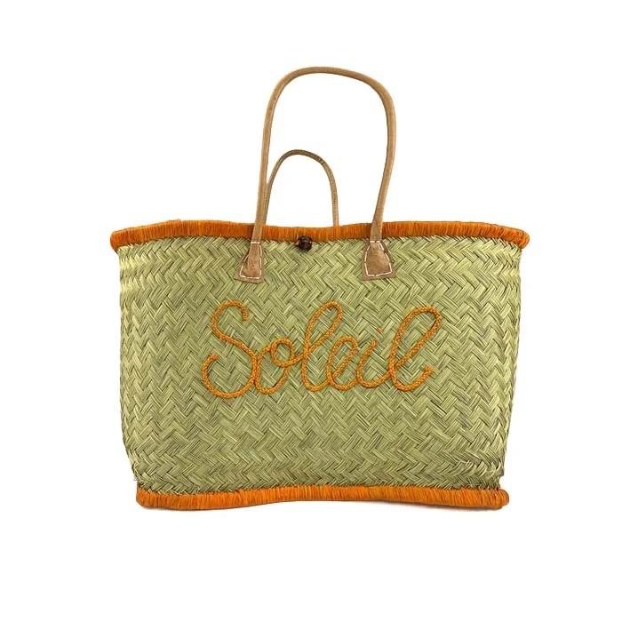 "Soleil" Hand-Woven Straw Beach Tote Bag Gallery