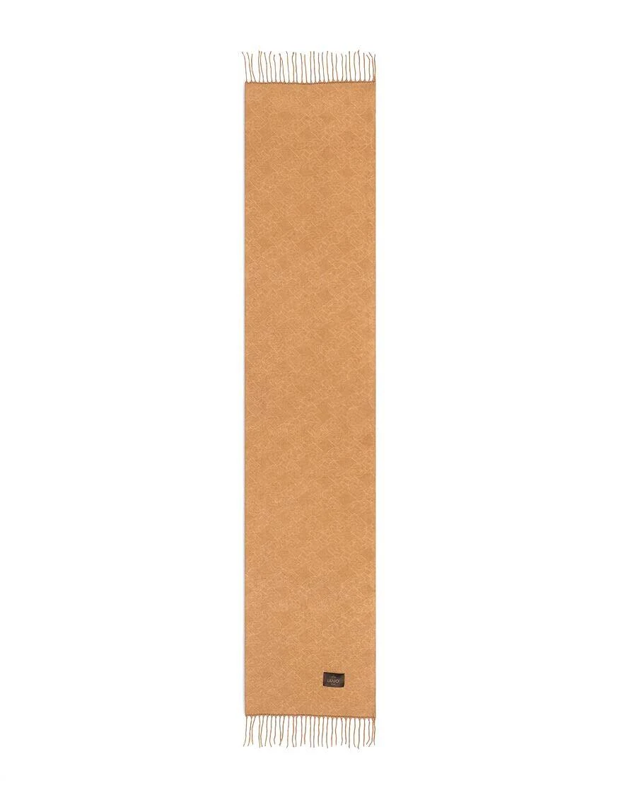 Jacquard Scarf with logo Gallery